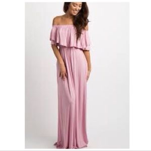 Off shoulder maxi dress